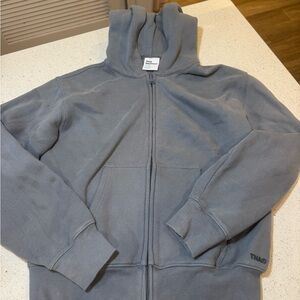 TNA Aritzia blue Zip-Up Hoodie